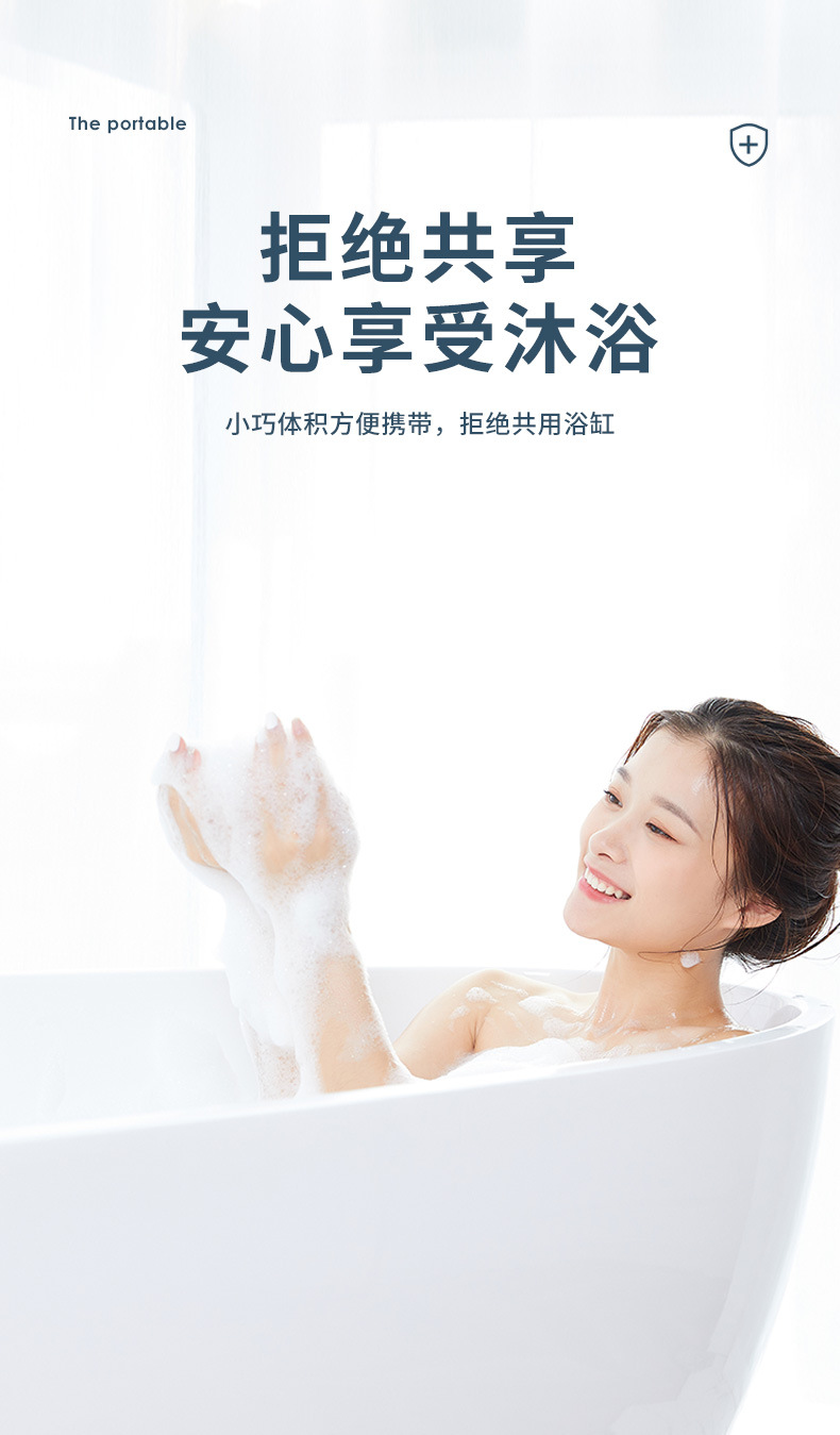 一次性泡澡袋加厚浴缸套独立装洗浴袋旅行酒店洗澡隔脏塑料膜批发详情5