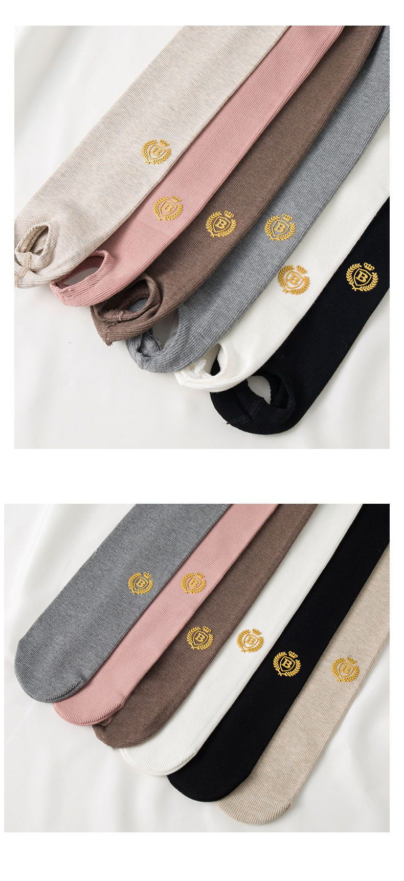 女童连裤袜春秋薄款外穿宝宝连袜踩脚配裙子韩版棉质婴儿童打底裤详情12