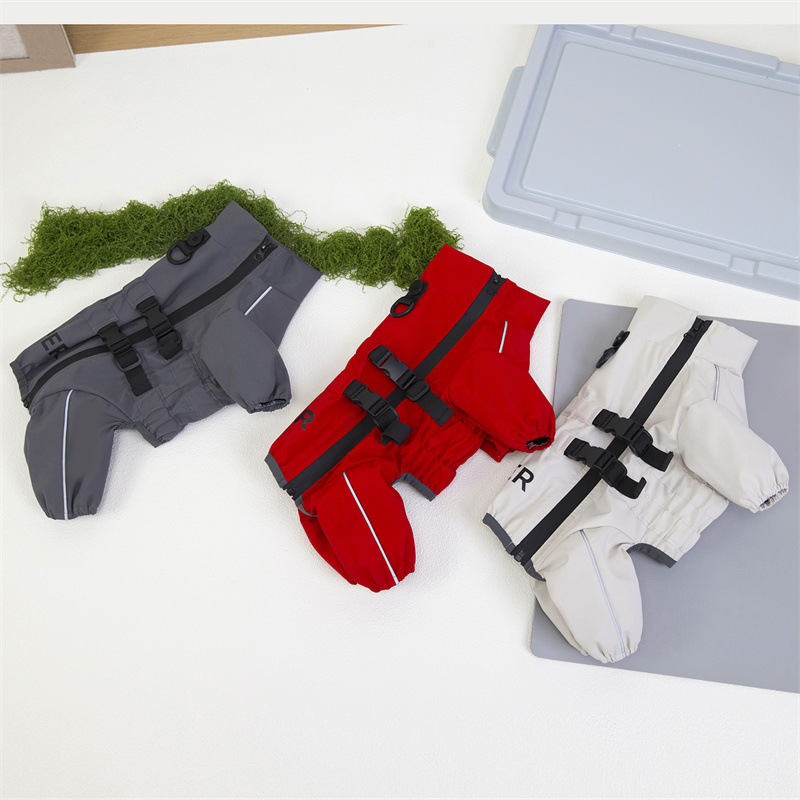 宠物秋冬可拆卸雨衣 狗狗新款防水保暖外套 中小型犬防风外出服实详情7