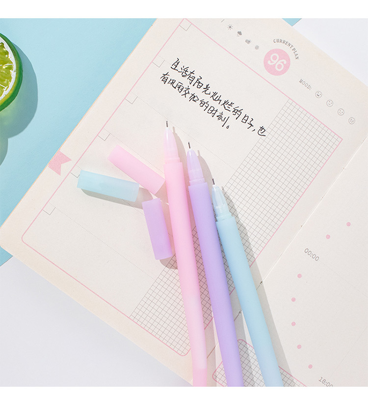 高颜值少女中性笔学生解压转转笔可爱减压笔顺滑创意手帐必备详情15