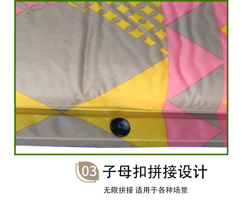 Cross-border Amazon ethnic style inflatable pad, Chunya Textile Camping moisture-proof and waterproof camping sleeping pad, lightweight moisture-proof pad pic 5