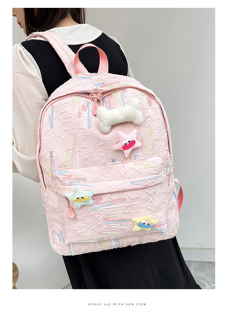 森系新款大容量可爱轻便时尚简约百搭高颜值初高中大学生双肩背包详情15