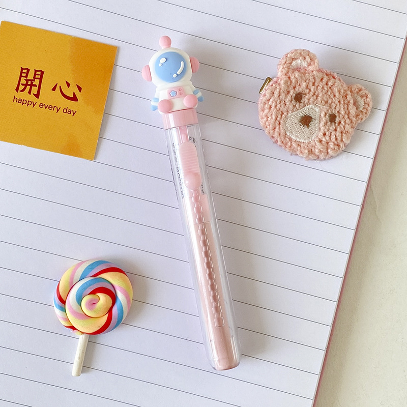 太空人橡皮擦卡通创意儿童小礼品少屑干净无痕小学生推拉橡皮批发详情6