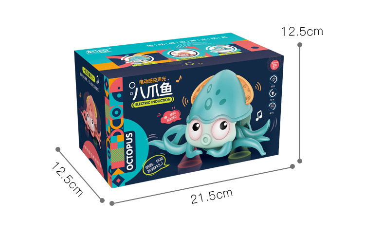 跨境同款电动感应螃蟹玩具儿童充电螃蟹发光音乐避障逃跑婴儿爬行详情15