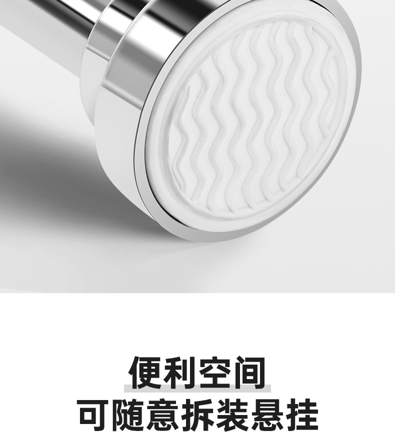 黑色本色拼接款伸缩杆不锈钢浴帘杆门帘杆衣柜撑杆晾衣杆窗帘杆详情12