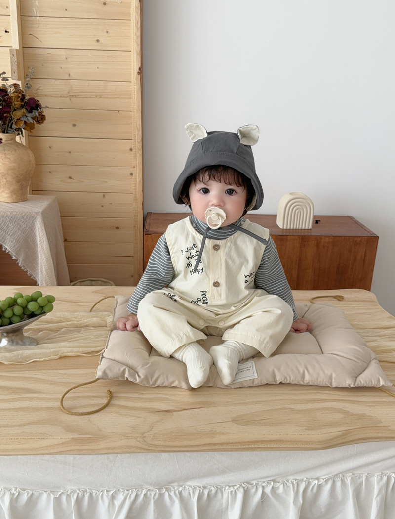 【T恤+背带裤套装】韩版婴儿春秋装衣服婴幼儿男女童外出服洋气童详情6