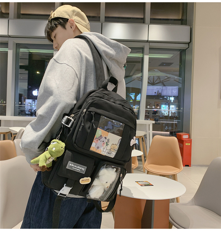 书包初中女生双肩包女痛包大容量小学生日系高中生背包中学生肩包详情24