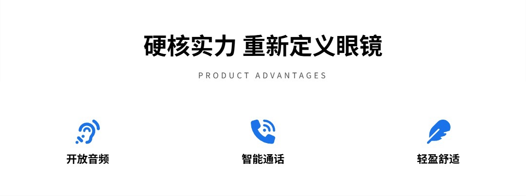 ZN433 Cross-border Foreign Trade Bluetooth ai Smart Glasses, Wireless Headphones, anti-glare and anti-polarized sunglasses, travel and driving pic 7