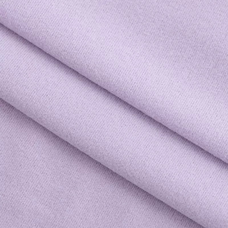 1*1 ribbed German fleece double-sided German fleece thickened knitted fabric, customizable base layer and warm garment pic 4