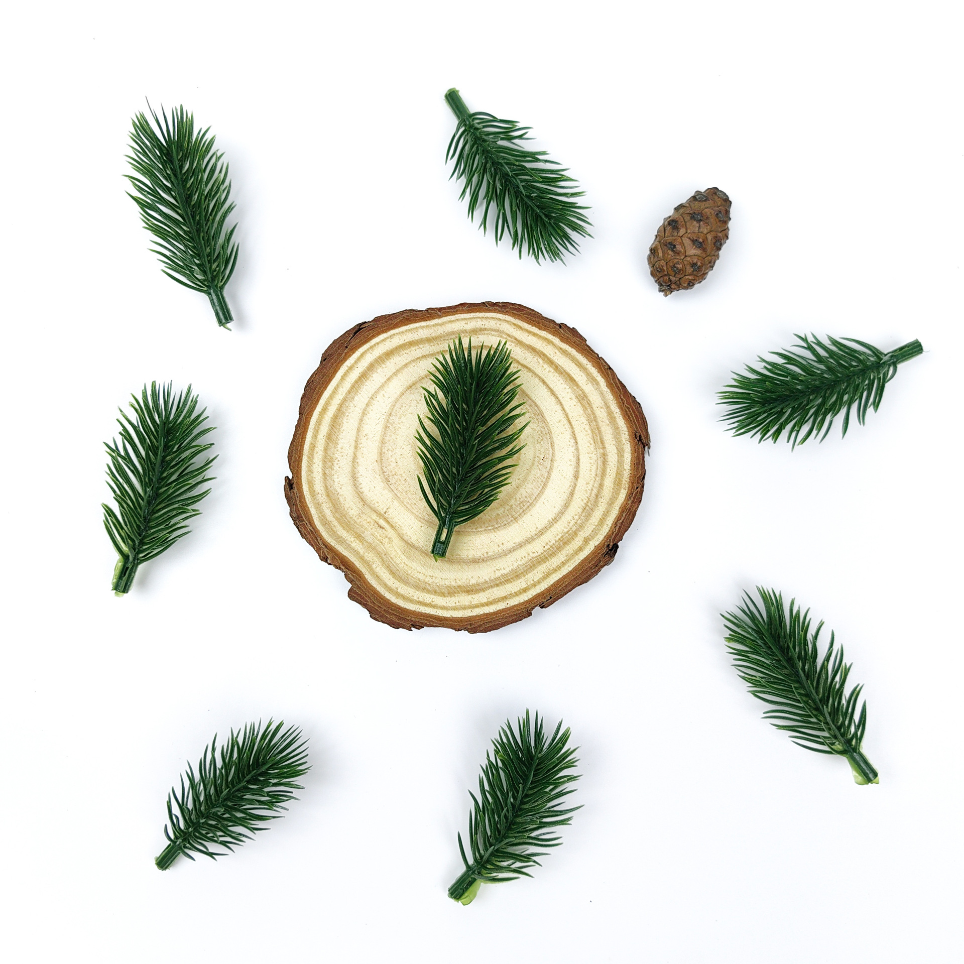 跨境亚马逊松针红果迷你松叶圣诞树配件礼盒装饰仿真花 圣诞装饰详情9