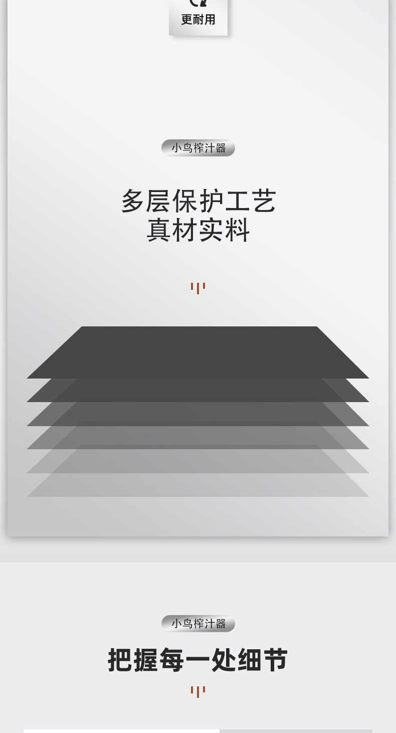 Factory direct sales of bird-shaped juicer made of stainless steel 304, creative and convenient for office and home use pic 4