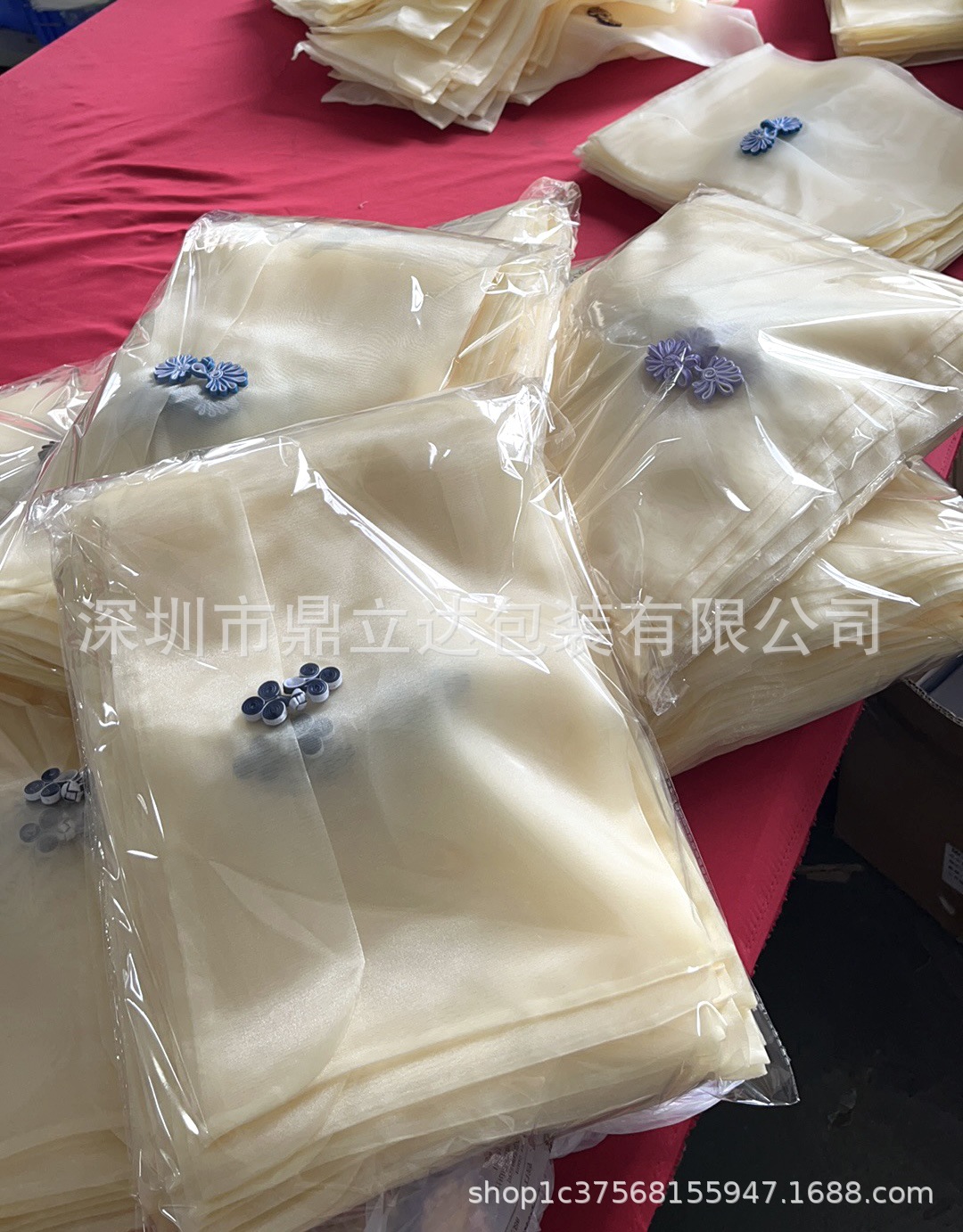 现货白色加密欧根纱束口袋10*13CM干花谷子种子收纳包装袋纱袋子详情45