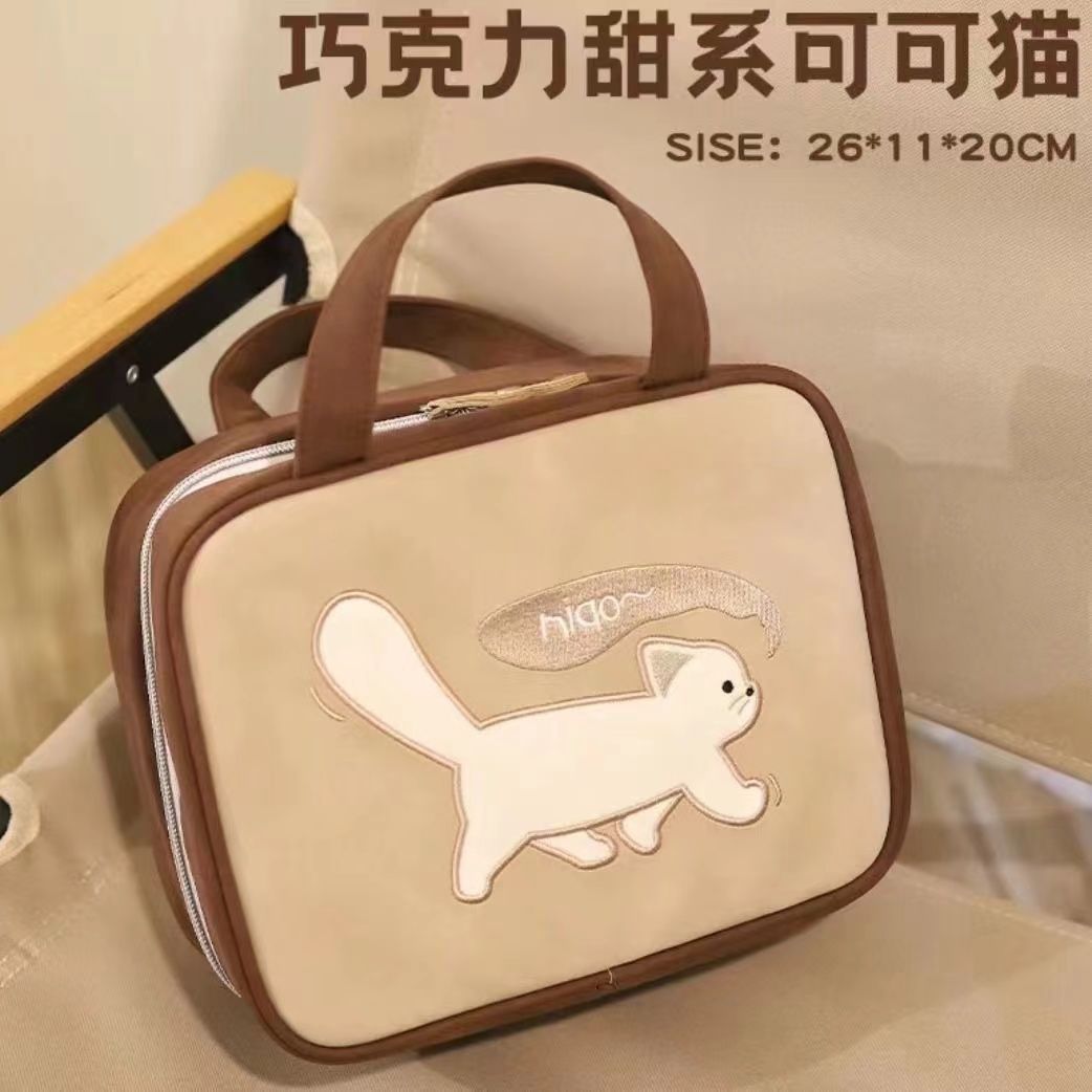 2024 Portable three-in-one new makeup bag, large capacity, high-end travel toiletry and storage bag, cross-border comic exhibitions pic 5
