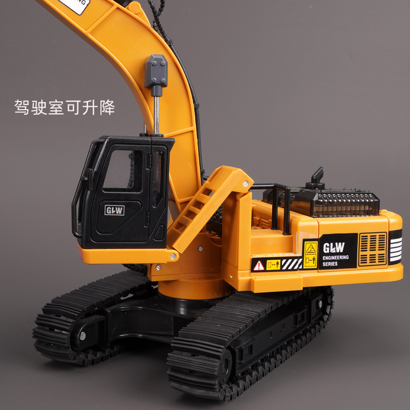 钢力威大号1:40合金挖掘机玩具声光男孩模型车仿真履带工程车模型详情2