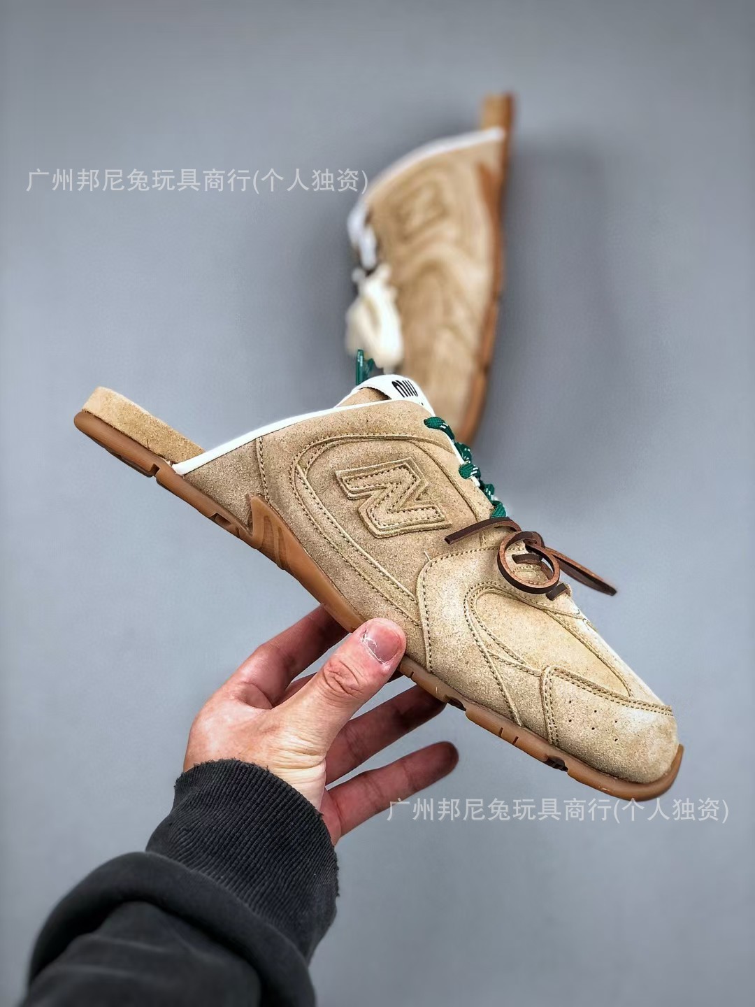 莆田鞋纯原miumiu联名530X德训鞋NB经典复古阿甘鞋休闲鞋半拖鞋潮详情12