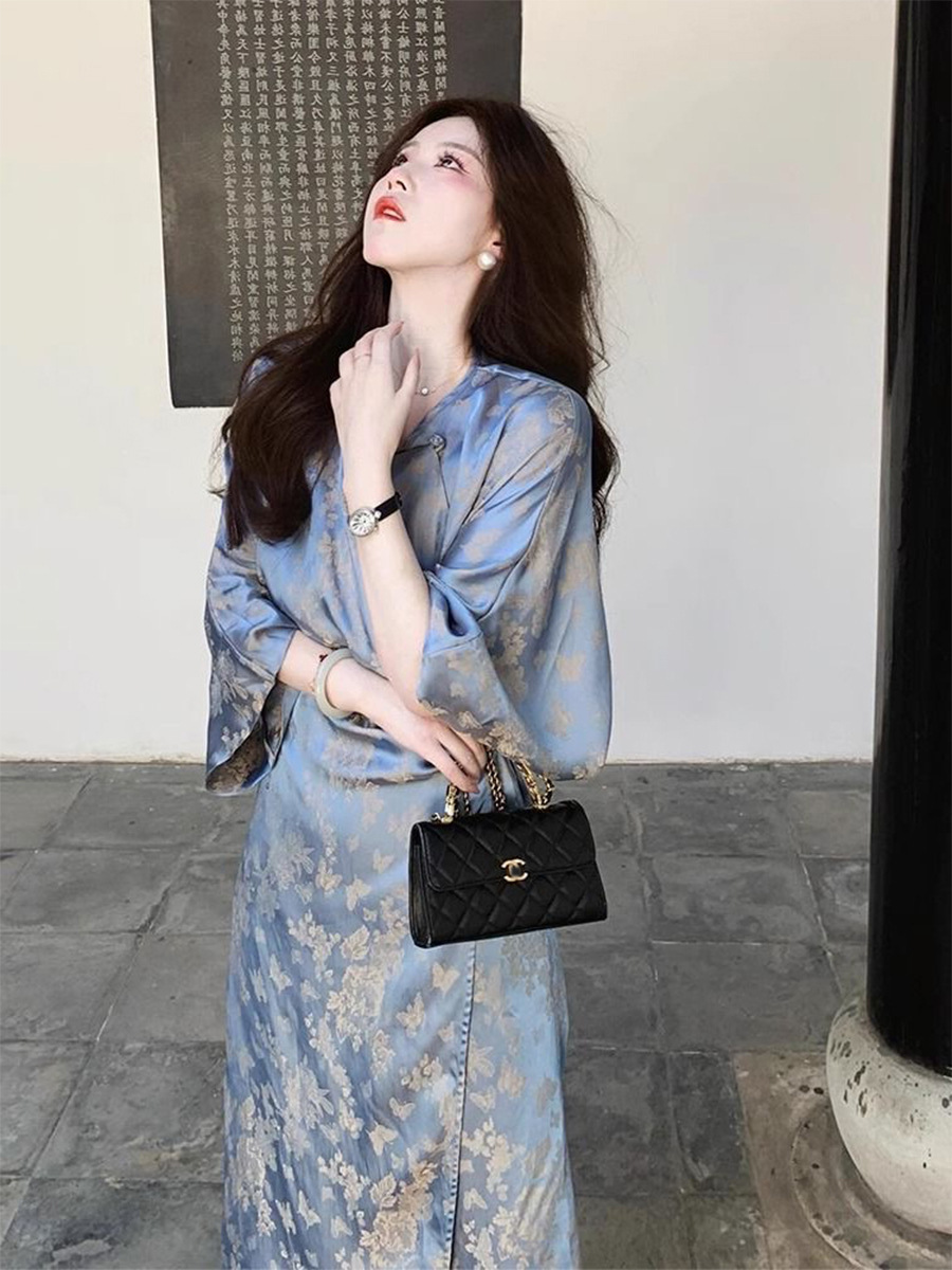 新中式女装2024夏装国风连衣裙高端改良旗袍年轻款小个子日常可穿详情4