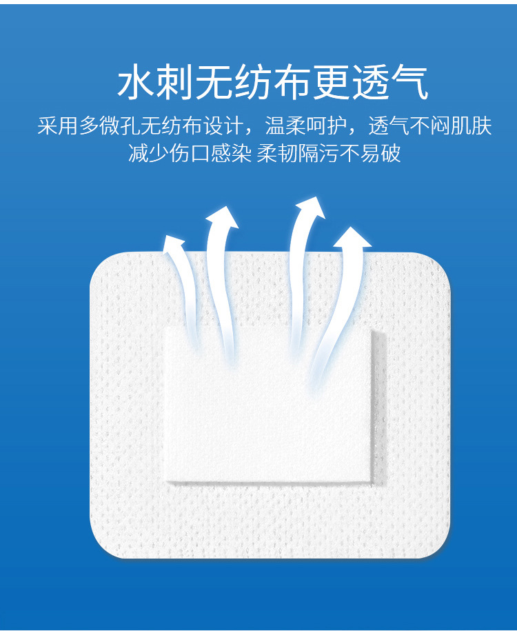 Foreign trade export non-woven fabric dressing patches, postoperative wound breathable patches, disposable self-adhesive hemostatic dressings, large wound patches pic 4