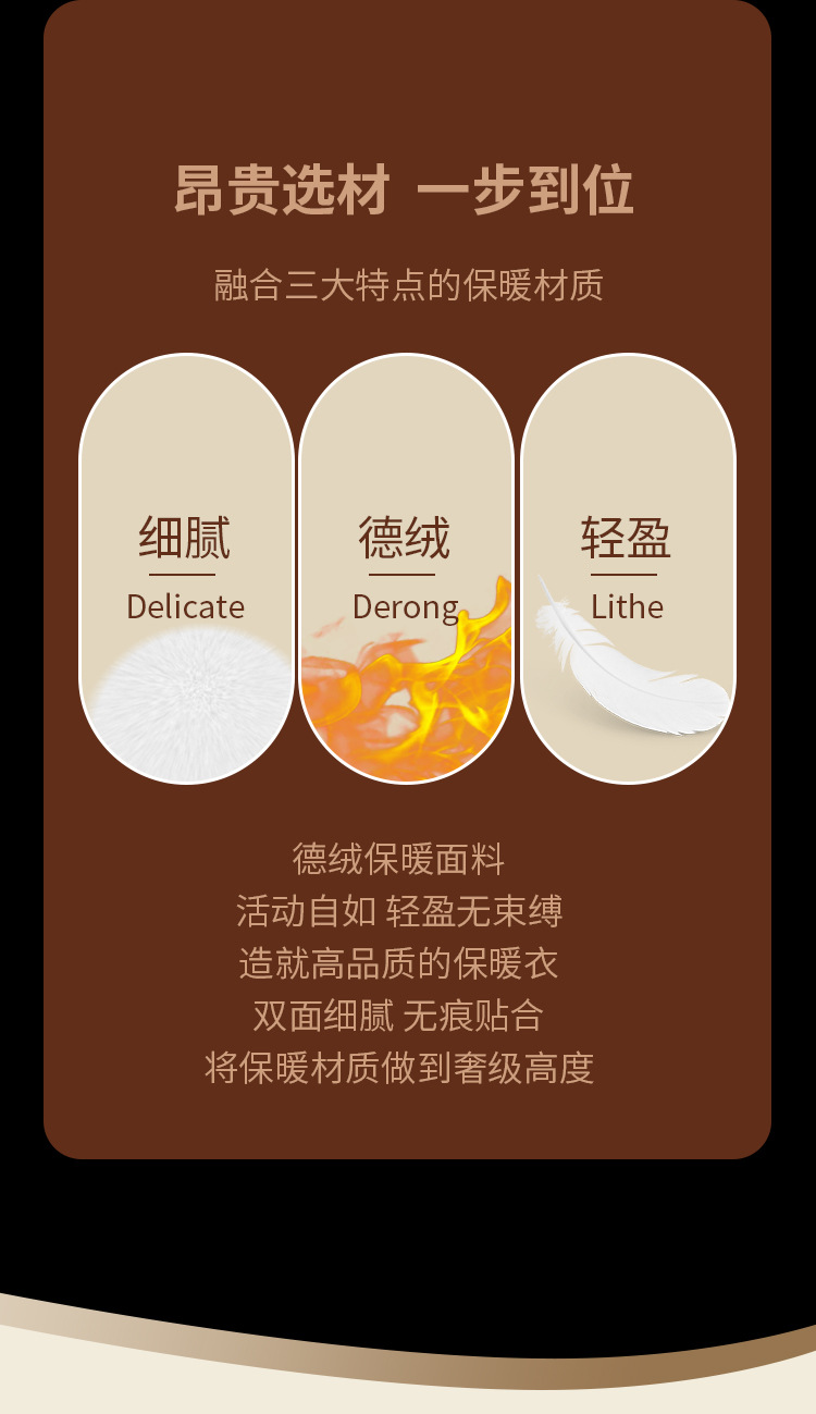 Double-sided Pearl Fleece seamless thermal underwear set for men, fleece close-fitting base layer high-quality underwear pic 2