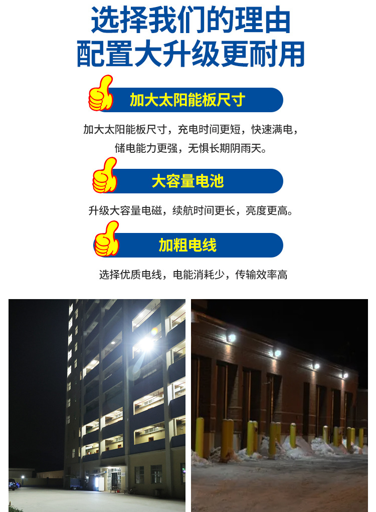 New type of solar lamps for the benefit of the people, outdoor lighting, garden lamps, solar floodlights, new rural street lamps, factory direct sales pic 4