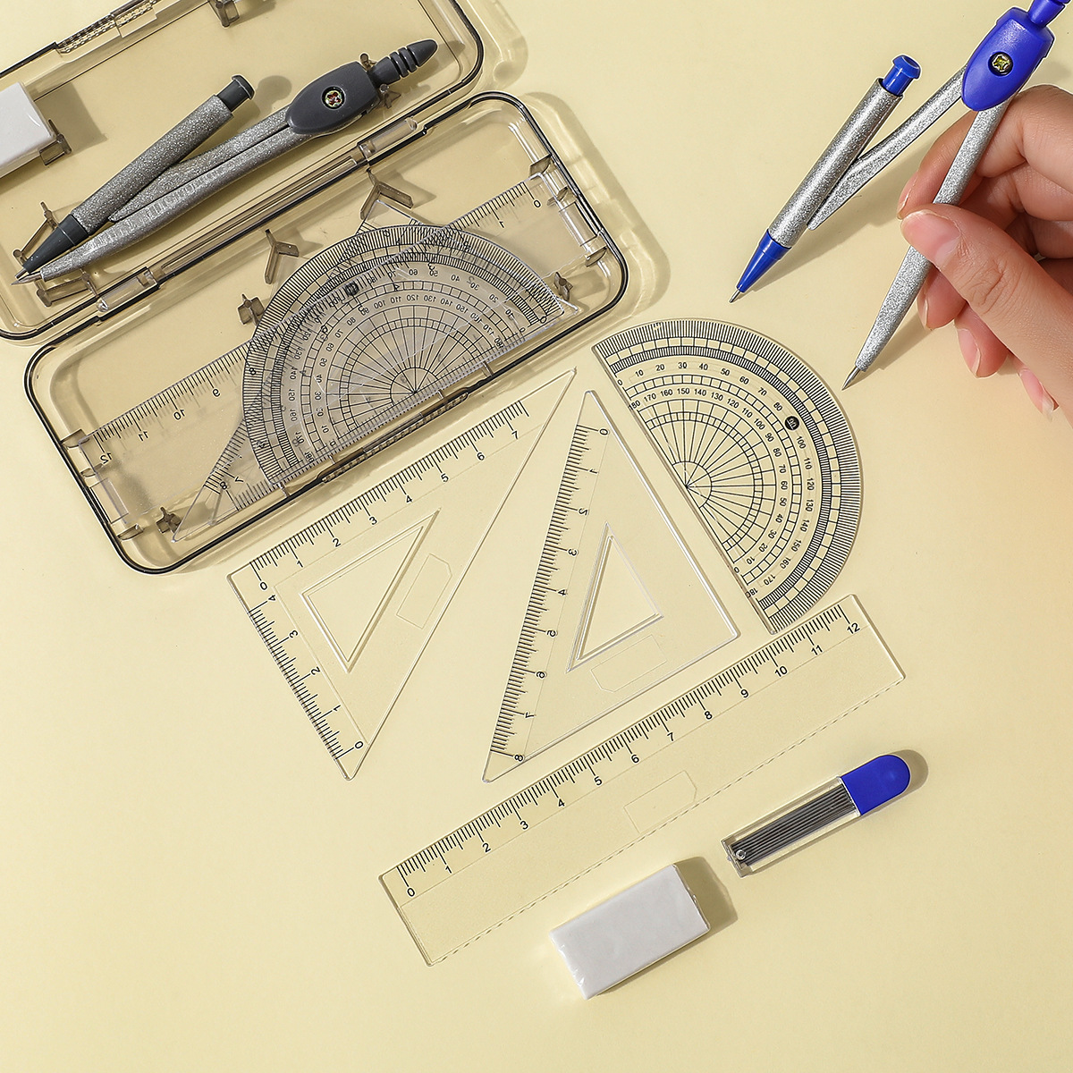 圆规工厂金属圆规 学生圆规单个圆规 配套散装圆规详情3