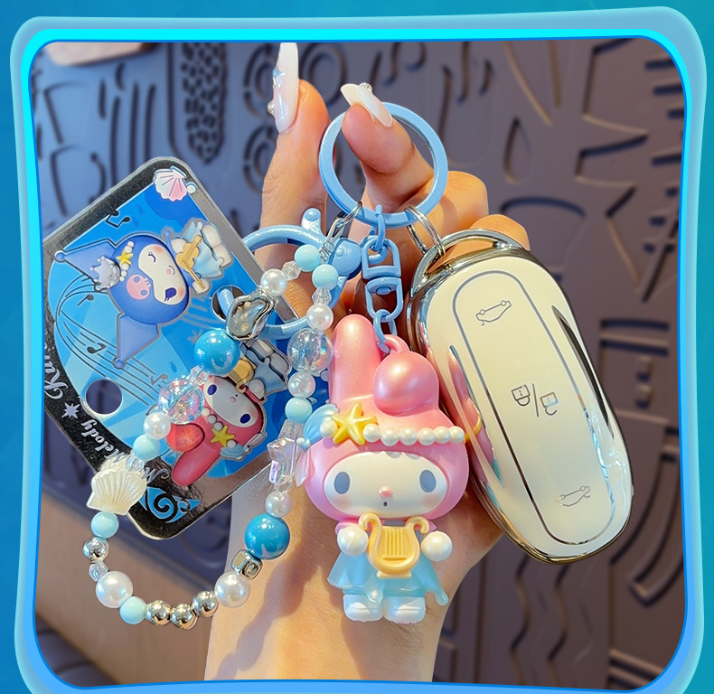 Song Brocade Flowing Sand Oil Toy Cartoon Character keychain Pendant figurine keychain, 18cm pic 11