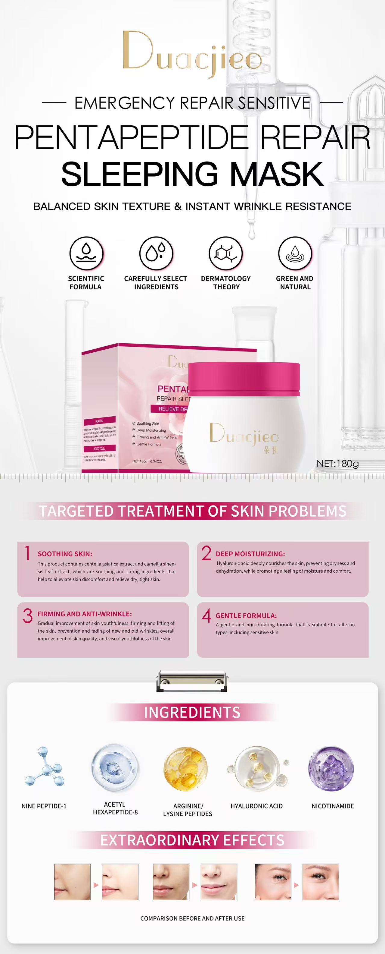 DUACJIEO Dead Sea Mud Mask Mineral Mud Mask Application type brightening and moisturizing Mud Mask Cross-border pic 4