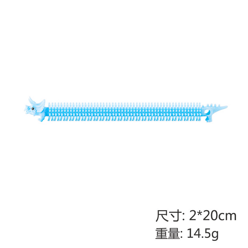 亚马逊创意TPR减压拉力绳手环成人弹力恐龙拉拉乐发泄面条详情6