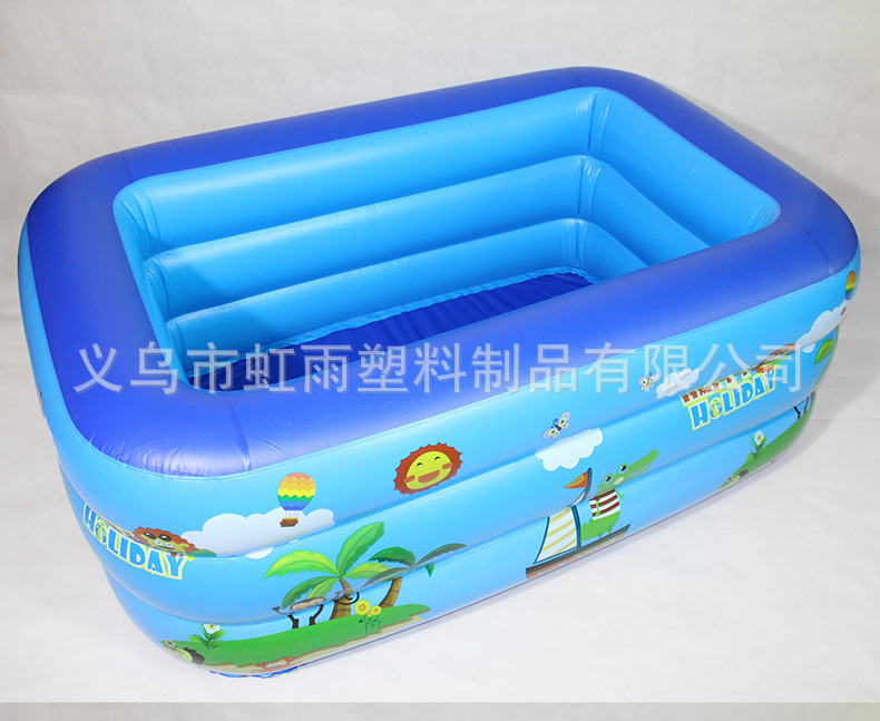充气方形猴子三层水池游泳池儿童家用戏水池球池婴儿浴池鱼池详情12