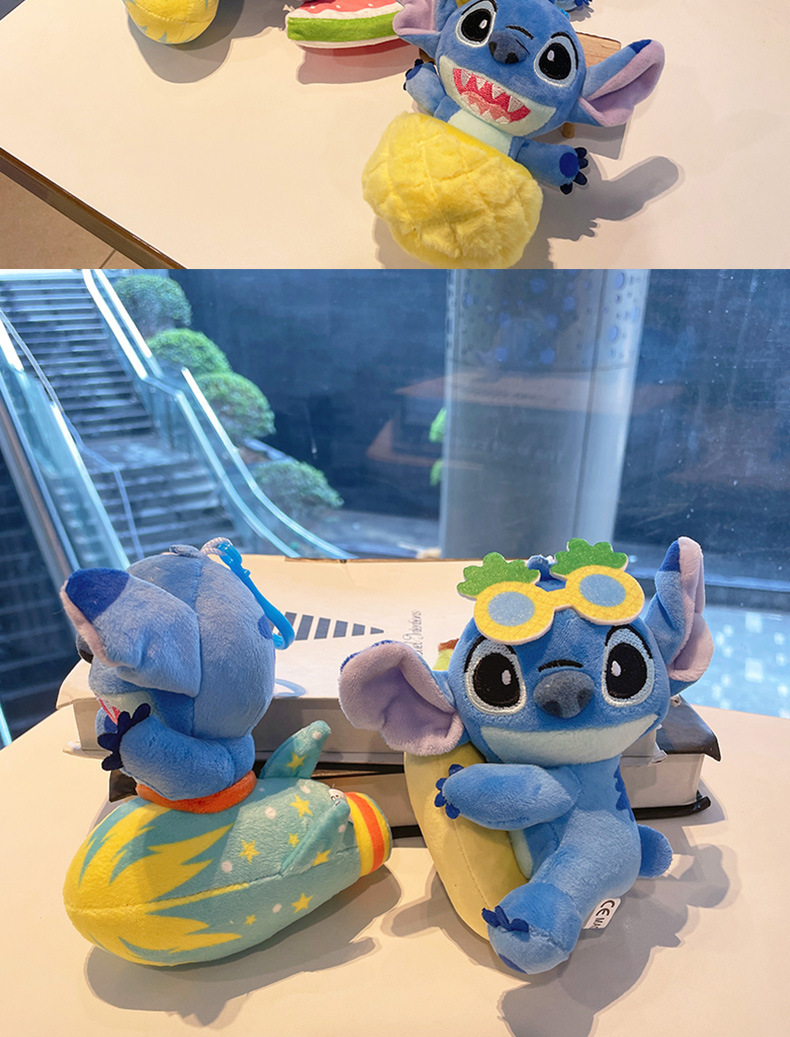 新款史迪仔毛绒挂件娃娃公仔批发网红玩偶卡通钥匙扣毛绒玩具网卡详情2