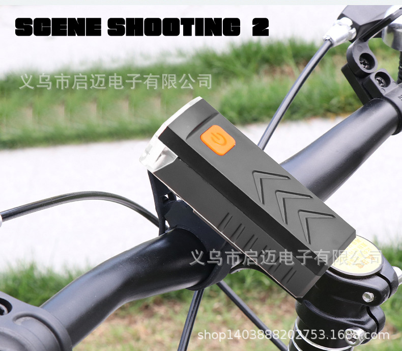 跨境新款迷你骑行灯户外夜骑灯四档调节USB充电便携固定电筒骑行照明灯详情13