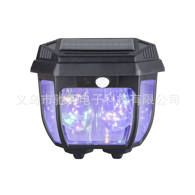 Seven-color solar sensor lamps, street lamps, solar panels, garden lamps, fire safety indicator lights pic 10