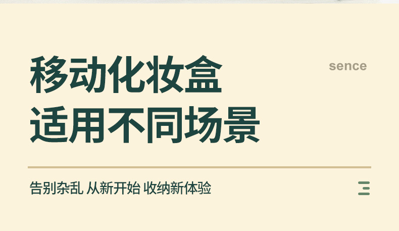 浴室桌面透明收纳整理盒
