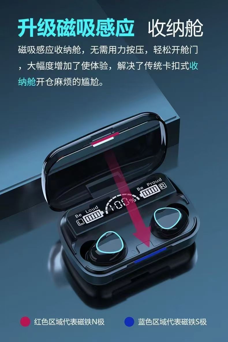 跨境可充电耳机蓝牙无线入耳式迷你降噪运动男女蓝牙耳机批发详情3