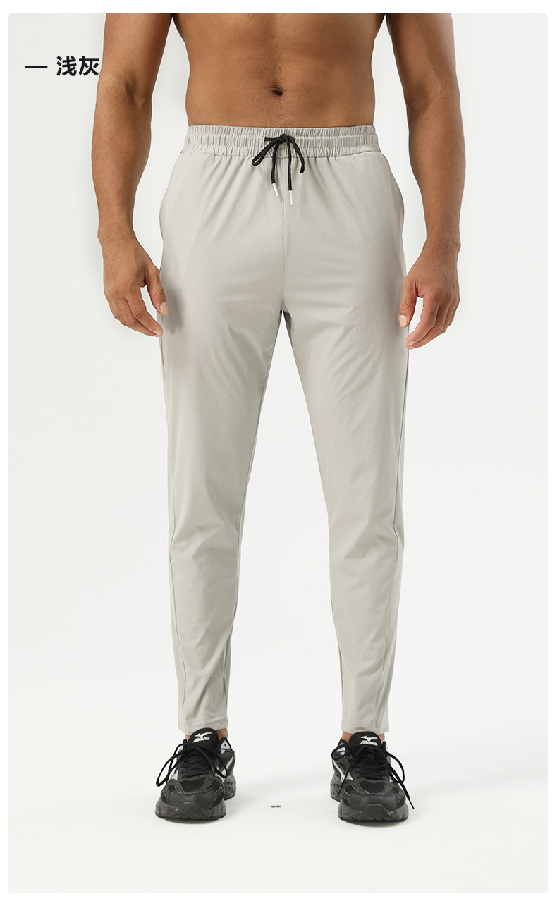 运动长裤男士户外垂钓露营冰丝裤九分直筒四季可穿锦纶弹力速干裤详情12