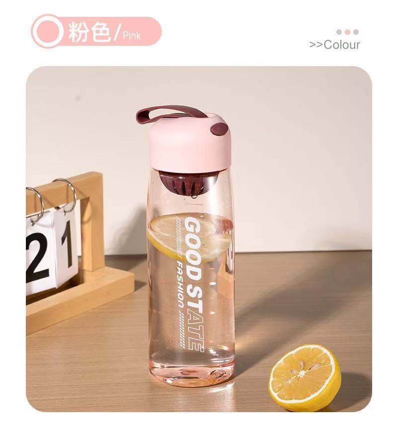 高颜值塑料太空杯男女学生外出便携带刻度简约创意杯防摔随手杯详情9