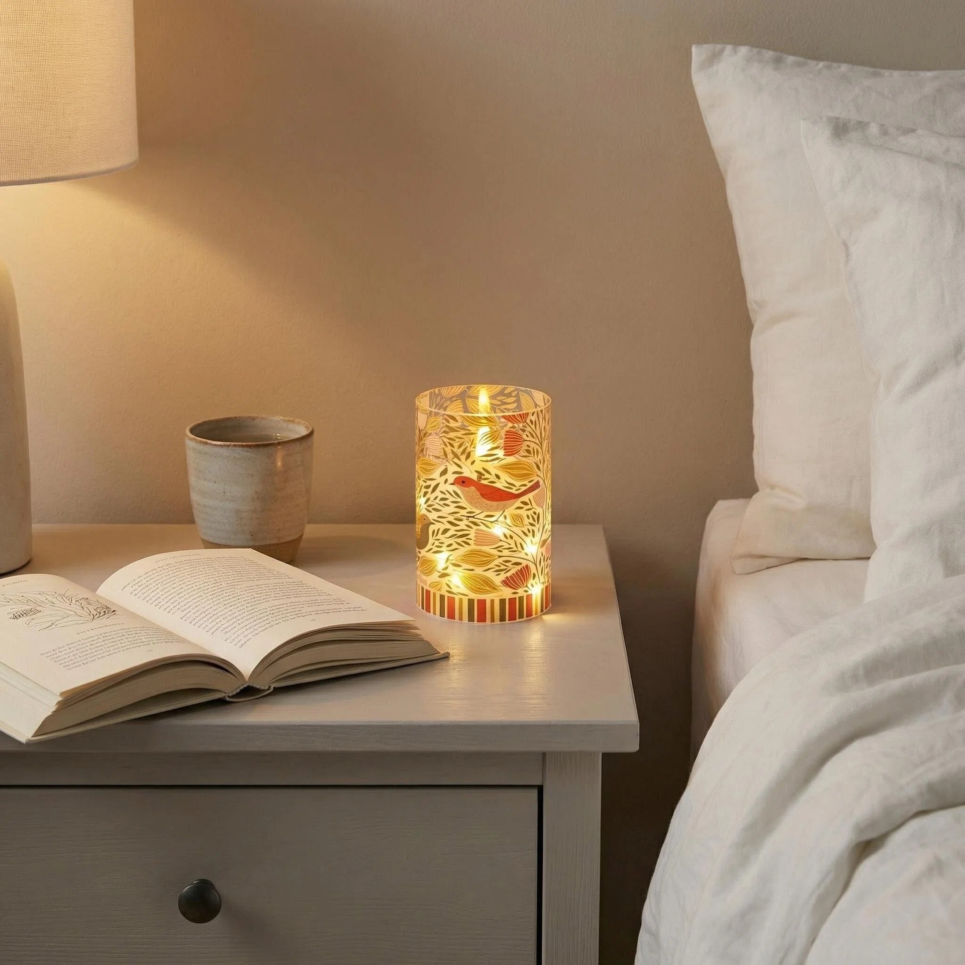 Uv-printed new magpie replaceable pattern luminous decorative candle 7.5 electronic candle factory direct sales pic 3