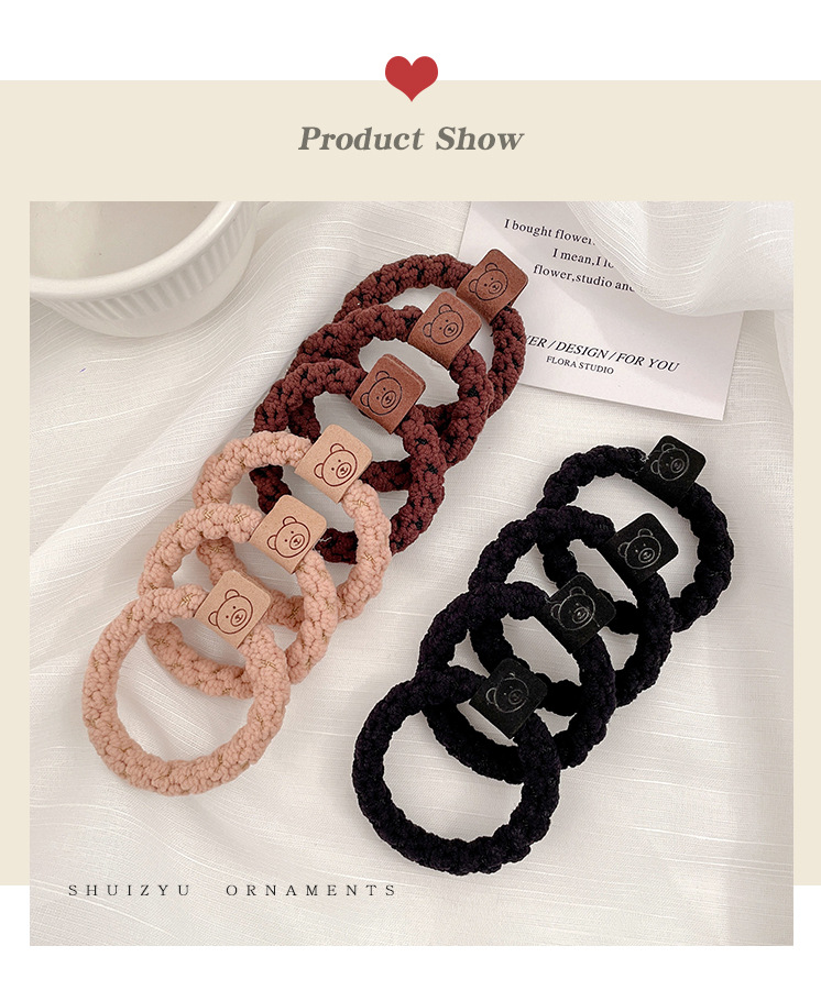 升级版加宽加厚发圈皮筋女提花纹路高弹力耐用头绳时尚马尾发绳1详情16