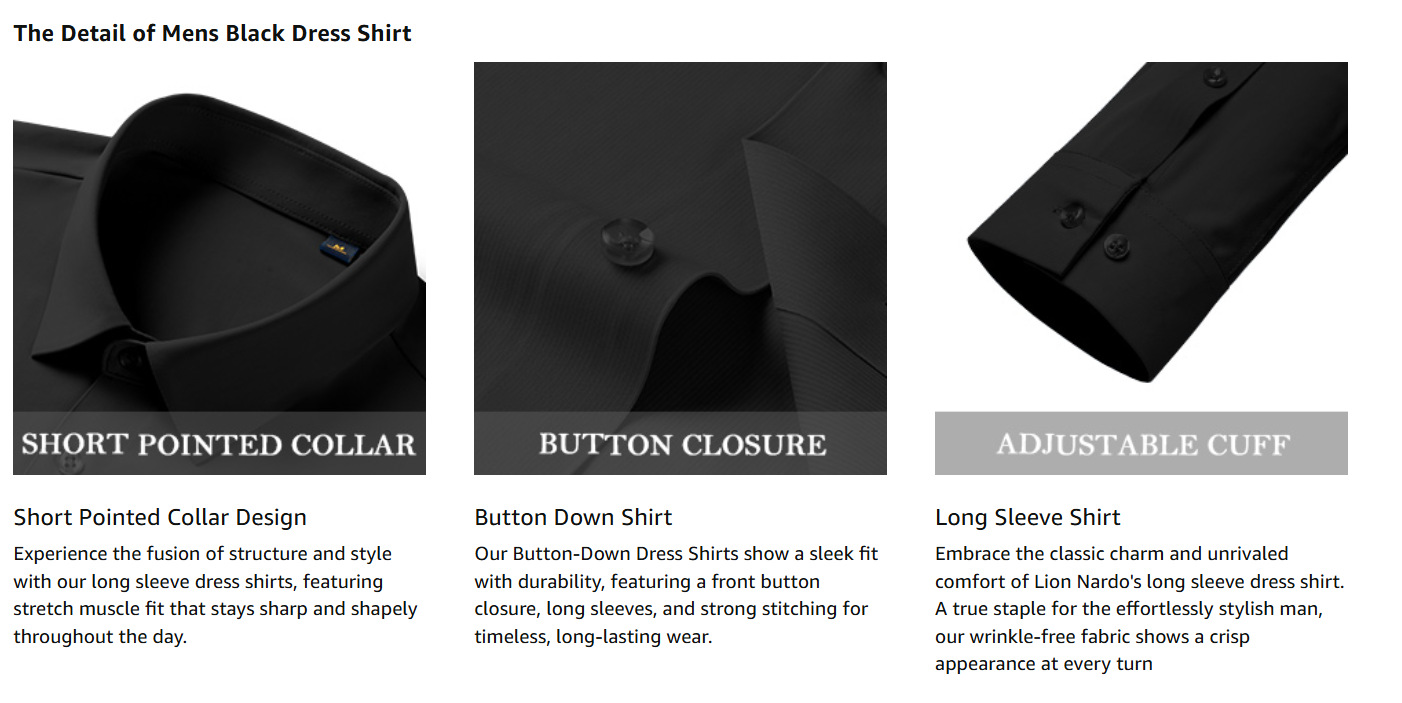 【无痕高弹】跨境四面弹力衬衫男免烫抗皱男士衬衣欧码男装外贸爆详情5