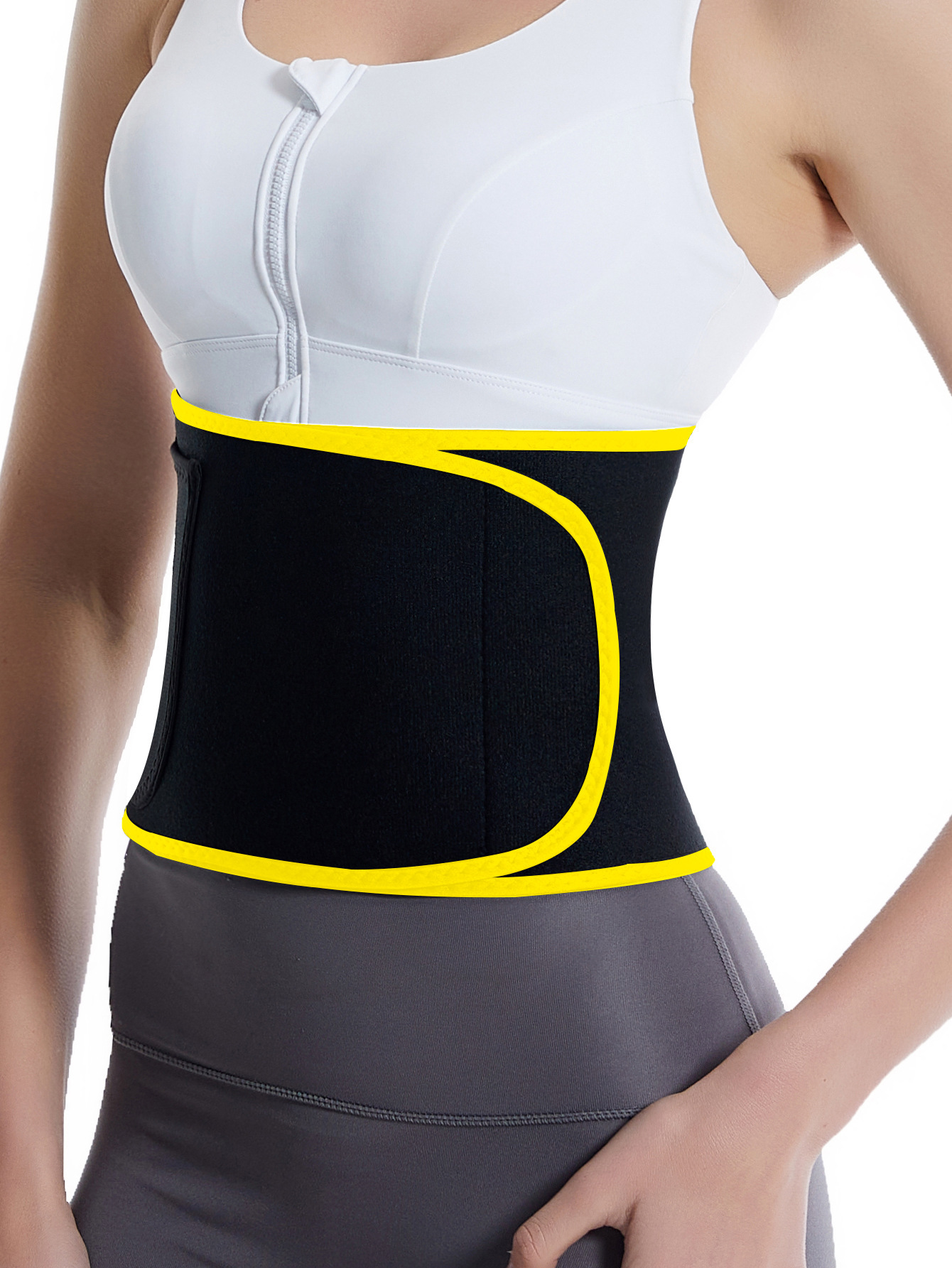 X Cross-border best-selling abdominal tightening belt, sauna sweat-absorbing belt, body-shaping belt, mobile phone bag, silver ion waist seal belt pic 23