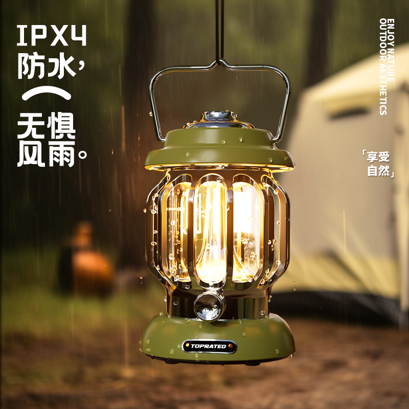 Infinitely dimmable retro outdoor camping lamp, tent lamp, camping site horse lamp, ultra-long battery life, ultra-bright, rechargeable pic 18