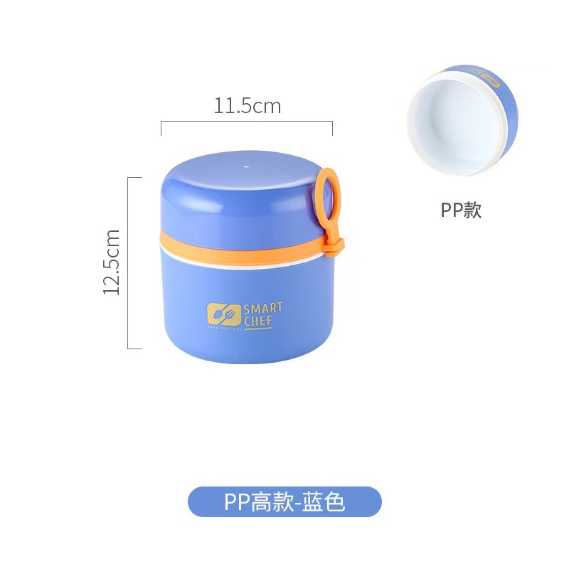 304 stainless steel insulated lunch box, bento box with tableware, portable hand-held light food, office worker soup cup, breakfast cup pic 3