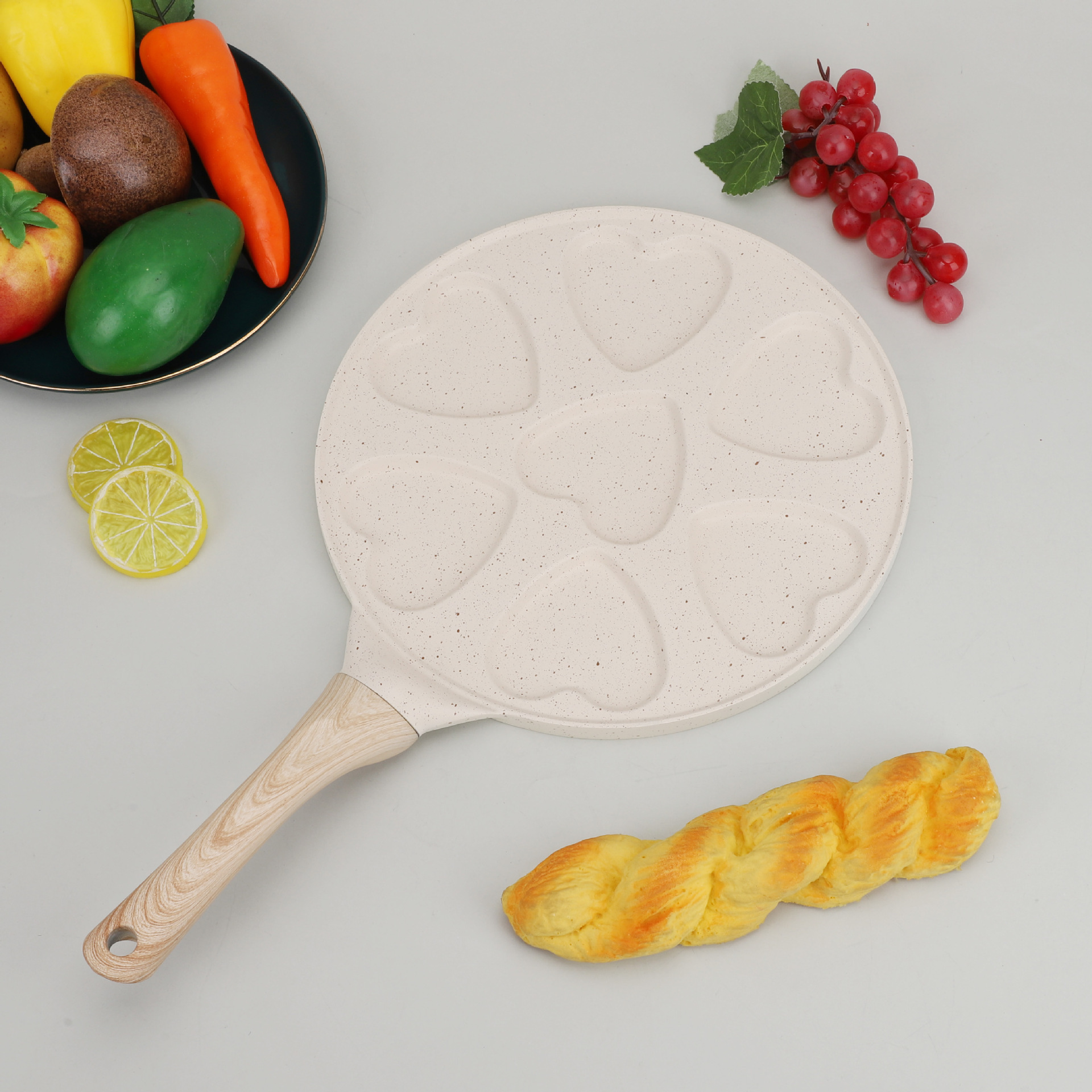 1PC七孔卡通煎锅早餐锅不粘锅平底锅套装平底套锅批发早餐神器详情5