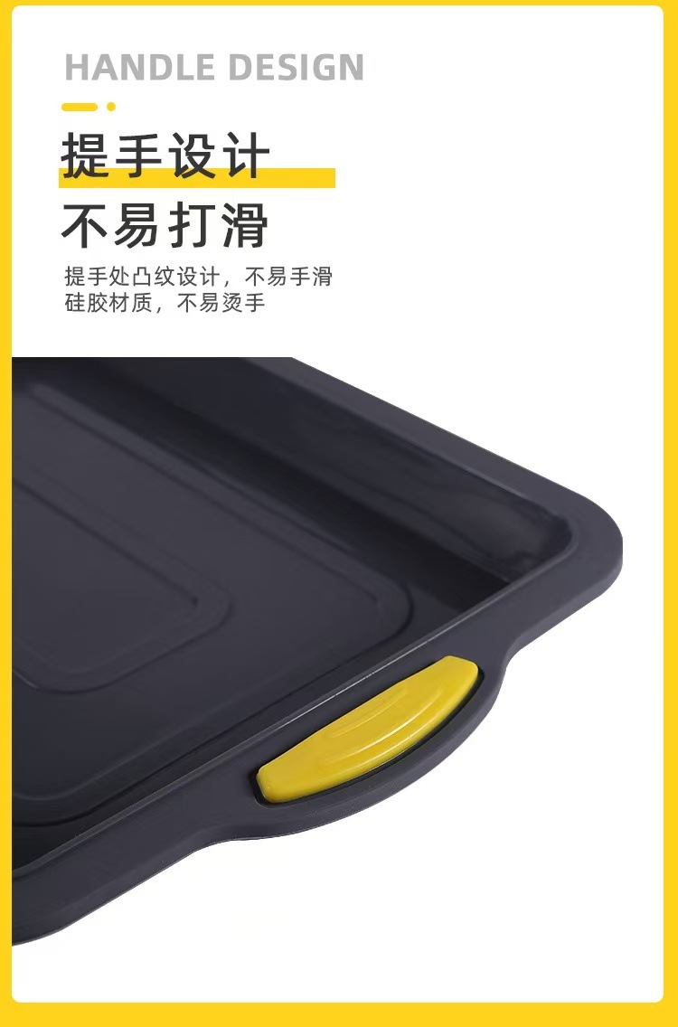 新款硅胶布朗尼蛋糕模具长方形烤盘易脱模家用瑞士卷模烘焙模具详情8