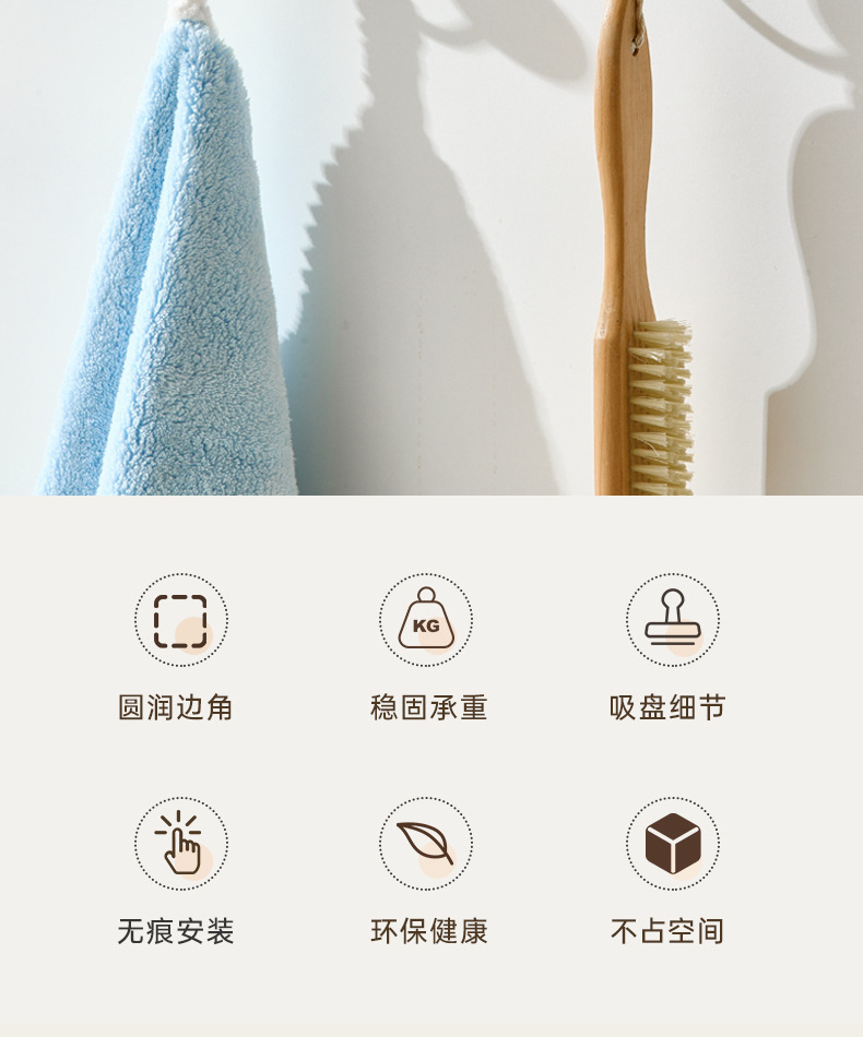 新家的100个快递厨房纸架倒挂盒抹布架纸巾架浴室家用墙上免打孔详情2