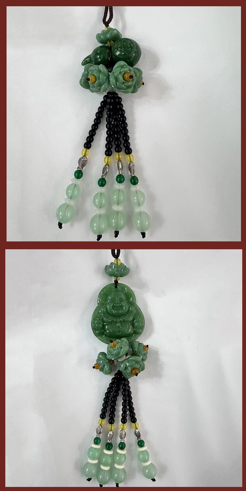 经典福禄葫芦汽车挂件车内莲花吊坠挂饰创意车载出入平安车饰饰品详情7