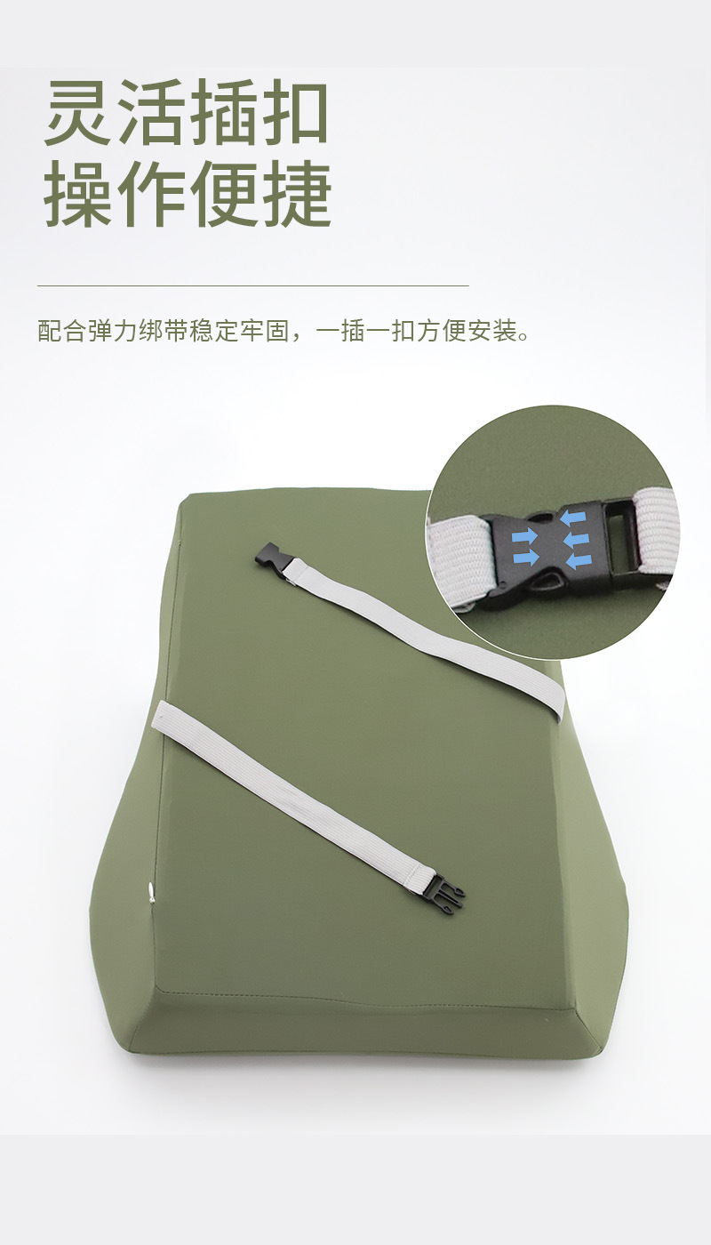 简约加高纯色记忆棉腰靠康乐屋办公室车内车用靠腰靠垫靠背批发详情4