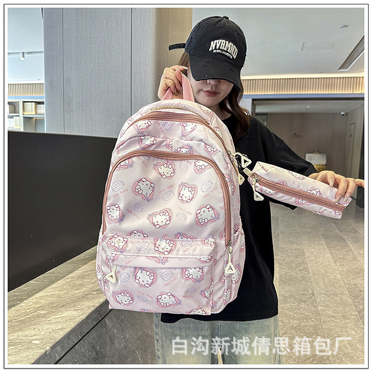 小学生护脊书包3-6年级儿童卡通印花书包大学女大容量耐脏双肩包详情28