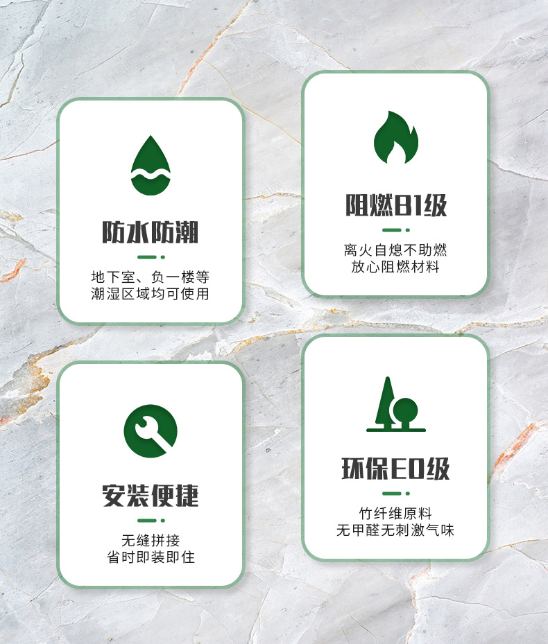 工厂批发150A护墙板竹木纤维长城板工装酒店别墅工程格栅墙板详情4