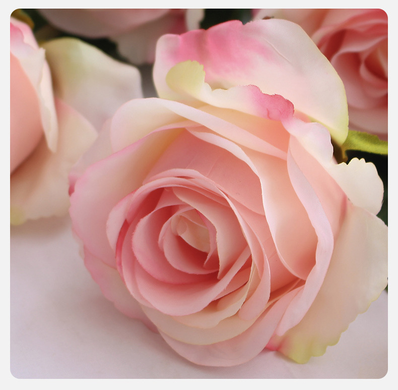 包邮仿真玫瑰单支大花头婚礼装饰假花千层玫瑰景观宠物园艺花卉详情26