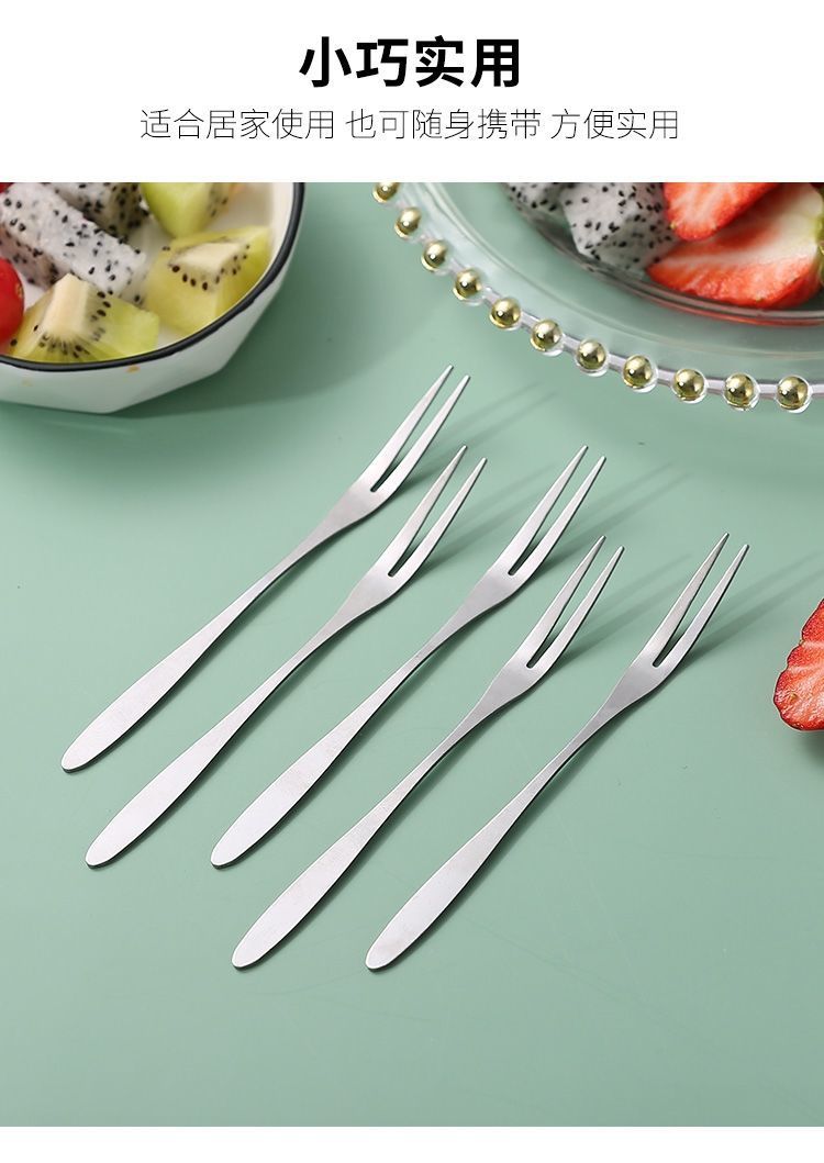 Internet-famous fruit forks, household thickened fruit salad forks, small forks, jelly wholesale, disposable fruit forks pic 8